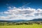 Panoramic view of Bieszczady mountains, Poland