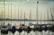 Panoramic View of the Binnenalster sailing yacht sports