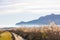 Panoramic view of a bird observatory, in the wetlands natural park La Marjal in Pego and Oliva, Spain