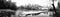 Panoramic View Black and White River