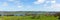 Panoramic view of Blagdon Lake Somerset England UK south of Bristol