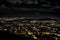 Panoramic View of Bogota, Colombia, at Night. Picture Taken from