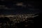 Panoramic View of Bogota, Colombia, at Night. Picture Taken from