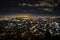 Panoramic View of Bogota, Colombia, at Night. Picture Taken from