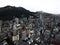 Panoramic view of Bogota downtown city center from viewing platform observation deck in Torre Colpatria tower Colombia