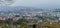 Panoramic view on Braga city from Bom Jesus do Monte hill