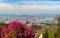 Panoramic view on Braga city from Bom Jesus do Monte hill, Portugal