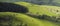 Panoramic View of British Countryside at Spring