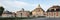 Panoramic view of the Bruchsal Palace in Germany