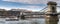 Panoramic view of Budapest the Chain bridge