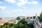 Panoramic view of Budapest from Fishermans` Bastion