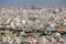 Panoramic view of the building density of Qom, Iran