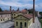 Panoramic View of the Buildings in the Charming Village of Soncino