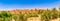 Panoramic view at the buildings of old Kasbah in Tinghir Tinerhir Oasis - Morocco