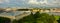 Panoramic view of the buildings of the Senate and Synod, Vasilievsky Island and the Neva River from the colonnade of St. Isaac`s