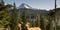 Panoramic View Cabins Around Olallie Lake Near Mount Jefferson