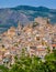 Panoramic view of Caccamo, beautiful town in the province of Palermo, Sicily.