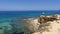 Panoramic view of Cala Saona in Formentera