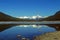 Panoramic view on Canadian Rockies Mountains