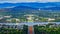 Panoramic View of Canberra From Mount Ainslie, Australia