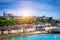 Panoramic view of Cancale, located on the coast of the Atlantic