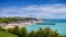 Panoramic view of Cancale, located on the coast of the Atlantic