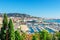 Panoramic view of Cannes, France.