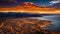 Panoramic view of Cape Town, South Africa at sunset, Aerial panoramic view of Cape Town cityscape at sunset