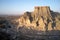 Panoramic view of Cappadocia castle in summer.