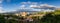 Panoramic view of Caracas city at sunset from Cota Mil