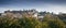 Panoramic view of Carcassonne fortress at day