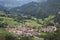 panoramic view of Carmona, Cantabria. Spain.