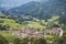 panoramic view of Carmona, Cantabria. Spain.