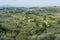 Panoramic view from Casperia, medieval rural village in Rieti Province, Lazio Italy.