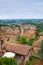 Panoramic view of Castellarquato. Emilia-Romagna. Italy.