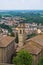 Panoramic view of Castellarquato. Emilia-Romagna. Italy.