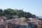 Panoramic view of the castle and central Lisbon