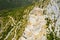 Panoramic view of castle Chateau de Queribus. Aude department. France