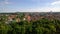 Panoramic view from castle hill in Vilnius