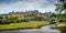 Panoramic view of the castle and medieval village of Carcassonne