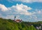 Panoramic view of Castle of Nove Mesto nad Metuji, Czech Republic