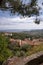 Panoramic view from castle vertical at Bormes les mimosas