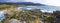 Panoramic view of Castro BaroÃ±a celtic ruins