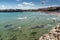 Panoramic view of central beach of Sozopol, Bulgaria