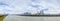 Panoramic view of changsha skyline in cloudy