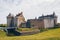 Panoramic view of Chateau de Suscinio in Gulf of Morbihan, Britt