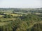 Panoramic view of the Chew Valley in Somerset, England