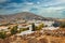 Panoramic view Chora village in Folegandros