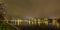 Panoramic View of Christmas Skyline of Hamburg