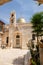 Panoramic view Church of Saint John the Baptist in the Christian Quarter of Jerusalem is a small Greek Orthodox church
